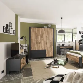 Begabino Drehtürenschrank Dallas 166 x 214 x 58 cm Beige