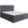 mebloland Boxspringbett HORD 200 x 200 mit 2 Bettkästen, Bonell-Matratze und Topper. Farbe: Dunkelgrau - Dunkelgrau