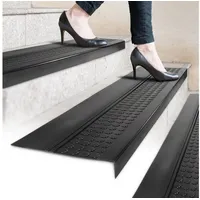ANRO Stufenmatte 30 x 150 cm Schwarz