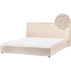 Wasserbett Bouclé LAVAUR 180 x 200 cm Beige