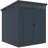 Westmann Kunststoff Gerätehaus Topia M mit Pultdach Anthrazit 2x2 m