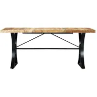 VidaXL Esstisch 180×90×76 cm Mango Massivholz