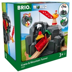 BRIO® Spielzeugeisenbahn-Gebäude Brio World Eisenbahn Gebäude Große Goldmine mit Sound-Tunnel 7 Teile 33889