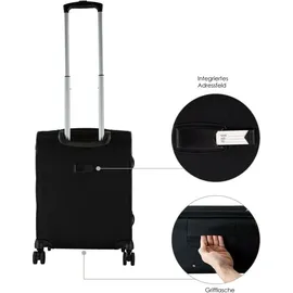 Traveller PROnature 4-Rollen Cabin 54 cm / 45 l schwarz