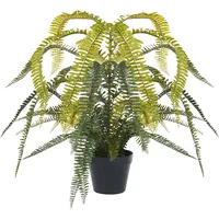 Beliani Kunstpflanze Fern Leaf Plant 105 cm Grün,