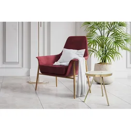 Kayoom Mid.you Beistelltisch, Gold, Metall, rund, 41x47x41 cm, Bsci,