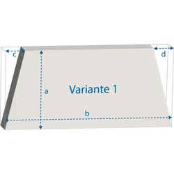 Matratzen nach Maß für trapezförmige Matratzen