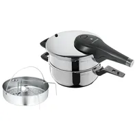 Perfect Premium One Pot Schnellkochtopf-Set mit Dampfgareinsatz, 4,5 und 3,0 Liter, stapelbar