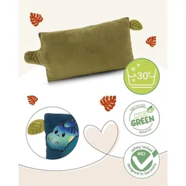 NICI Kissen Dino Snackilus 43 x 25 cm Grün