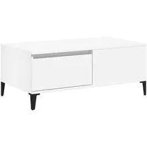 furnicato Couchtisch Weiß Holzwerkstoff 90 x 50 x 36,5 cm