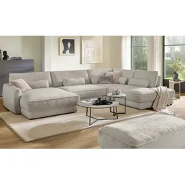 Lounge Collection Wohnlandschaft Chenille 3-Sitzer Beige