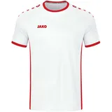 Jako Primera (Kurzarm), Weiß/Sportrot, 140