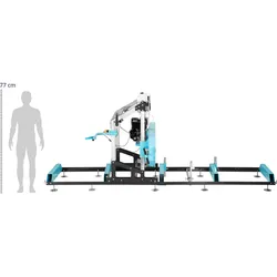 hillvert Benzin-Blockbandsäge - 4 x 0,9 m Aufstellmaß - 7500 W / 9 PS