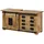 MASSIVMOEBEL24.DE Waschbeckenunterschrank Mango 120x40x60 natur lackiert RAILWAY 177