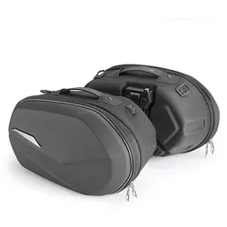 GIVI Thermogeformte Easy Lock Packtaschen schwarz Volumen 25+25 Liter / Max. Zuladung á 5 kg, schwarz