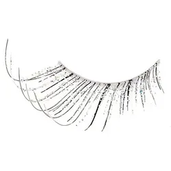 EULENSPIEGEL Wimpern "Glitzer", silber