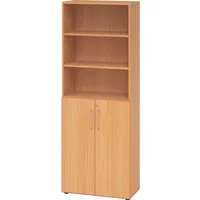 Hammerbacher Hammerbacher, Regal 6OH Türen 3OH Buche/Buche
