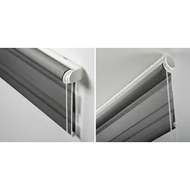 GARDINIA Doppelrollo EasyFix 45 x 150 cm Anthrazit