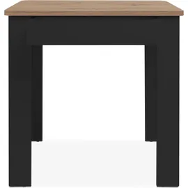 CaliCosy Küchentisch 80 x 77 x 80 cm schwarz
