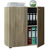 VCM Lona Aktenschrank 70 x 39 x 74 cm braun