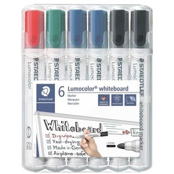 Staedtler 6er-Pack Whiteboardmarker »Lumocolor whiteboard« 351 WP6 X schwarz