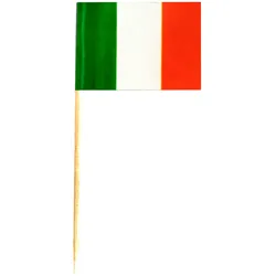 VEPATIM 1000x Flaggenpicker Fahnenpicker Deko-Picker Land 'Italien'