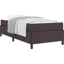 vidaXL Boxspringbett 90 x 200 cm Dunkelbraun