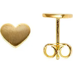 Paar Ohrstecker FIRETTI "Schmuck Geschenk Gold 333 Ohrschmuck Ohrringe Herz", gold (gelbgoldfarben), Ohrringe, Damen, Gelbgold 333