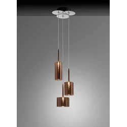 Designer-Hängeleuchte Spillray 3 Axo Light - Metallic Bronze