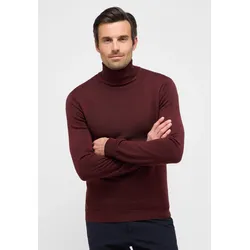 Strickpullover ETERNA, Herren, Gr. 2XL, rot (burgunder), 100% Wolle, casual, eng, Pullover