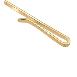 KUZZOI Krawattennadel KUZZOI "Basic Matt Klassisch Zeitlos Business 925 Silber", gold, Krawattennadeln, Herren, Silber 925 (Sterlingsilber)