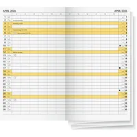 Brunnen Taschenkalender Ersatzkalendarium 2026, 1 Monat auf 2 Seiten,