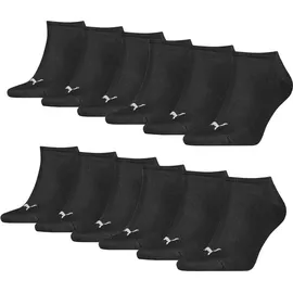Puma Sneaker Socken 12er Pack Schwarz 43-46