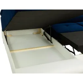 Mirjan24 Ecksofa Cotere Cord, L-Form Eckcouch mit Schlaffunktion und Bettkasten (Farbe: Poso 39, Seite: Links) - Braun