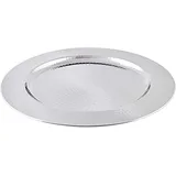 Edzard Platzteller Eron, Edelstahl gehämmert hochglanzpoliert, Durchmesser 35 cm