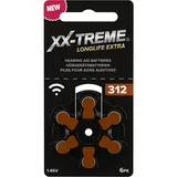 300x Typ 312 PR41 XX-Treme Hörgerätebatterien 1,45 V - Braun