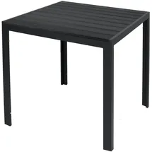 INDA-EXCLUSIV Gartentisch anthrazit/schwarz 90x90x74cm-D691922