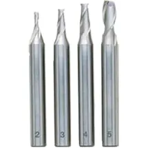 PROXXON Schaftfräser-Satz, DIN 327, HSS 2 - 3 - 4 - 5 mm (24610)