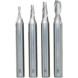PROXXON Schaftfräser-Satz, DIN 327, HSS 2 - 3 - 4 - 5 mm (24610)