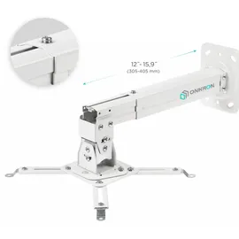 ONKRON Halterung, Beamer max 10 kg, Neigbar-schwenkbar, weiß K5A