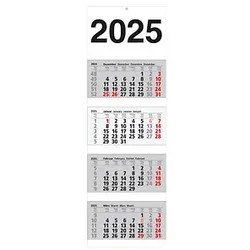 4-Monats-Wandkalender 2025