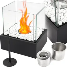 OEM Biokamin freistehend Stahl für Terrasse Glastisch