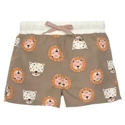LÄSSIG Badehose Wildkatzen braun, 74/80,86,92,98
