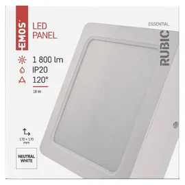 EMOS 2in1 LED Panel 18 W 1800 lm rund weiß
