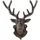 Esschert Design Wanddekoration Hirschkopf aus Gusseisen, rustikal, handgefertigt