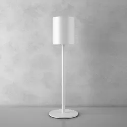 TecTake GmbH Retro-Tischlampe Corly, LED, 7 Lichtfarben, dimmbar - weiß
