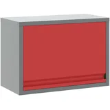 vidaXL Werkzeugschrank Wandmontage Gasfeder-Tür Rot 50x25x35 cm,