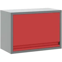 vidaXL Werkzeugschrank Wandmontage Gasfeder-Tür Rot 50x25x35 cm,