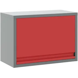vidaXL Werkzeugschrank Wandmontage Gasfeder-Tür Rot 50x25x35 cm,