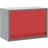 vidaXL Werkzeugschrank Wandmontage Gasfeder-Tür Rot 50x25x35 cm,